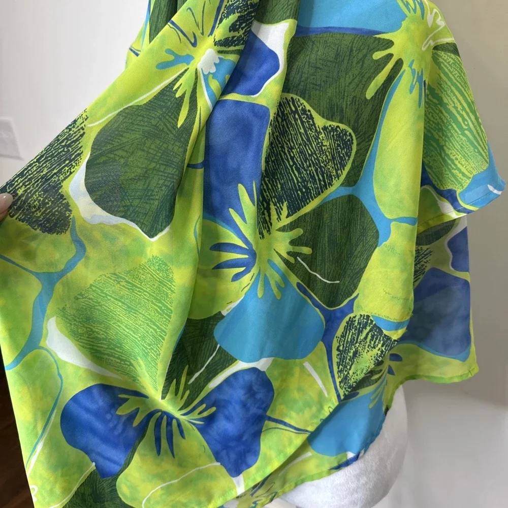 Vintage Y2K Victorias Secret Chiffon Beach Swim Sarong Cover Up Wrap Skirt Scarf